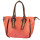 Modische Handtasche Claudia, Rosa/Braun