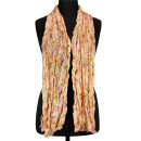 Halstuch Knitteroptik, 160x50cm, Hellorange-Bunt - nur...