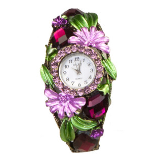 Ladies watch, DiLeo Roma,  purple, no battery check!