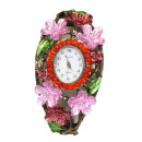 Ladies watch, DiLeo Verona, red, no battery check!
