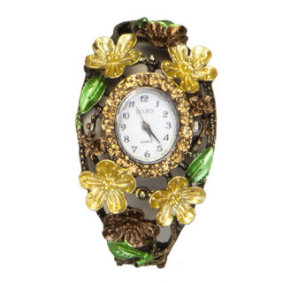 Ladies watch, DiLeo Verona, brown, no battery check!