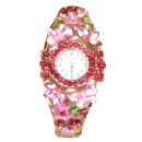 Ladies watch, DiLeo Riva, pink, no battery check!