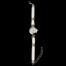 Ladies watch DI LEO Vita, white, no battery check!