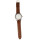 Große Gentlemen watch ROEW Bega, brown, no battery check!