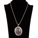 Necklace with pendant, purple - only 6pcs left!