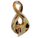 Big glass pendant, white/color