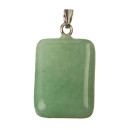 Pendant rectangle, 20x15mm, Green Aventurine