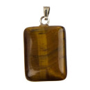 Pendant rectangle, 20x15mm, tiger eye