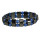 Hämatitarmband Rose, Large, Blau