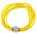 8strängiges Armband mit Magnetverschluss, Gelb
