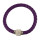 Bracelet with magnetic closure, purple