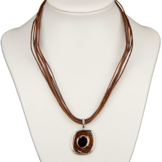 Bandkette Oval, Braun