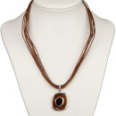 Band chain oval, brown