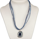 Bandkette Oval, Blau