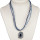 Bandkette Oval, Blau