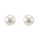 Earpins freshwater pearl, 6-7mm, white