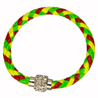 Armband mit Magnetverschluss, Rot-Gelb-Grün