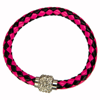 Armband mit Magnetverschluss, Lila-Schwarz
