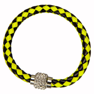 Armband mit Magnetverschluss, Gelb-Schwarz