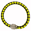 Bracelet with magnetic closure, yellow-black