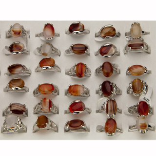 Assortment Rings red agate
