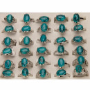 Assortment Rings synth. turquoise