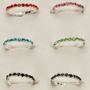 Assortment stretch rings, silver