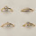 Schlichter Modering mit Steinen, Rosegold