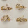 Sortiment Moderinge mit Steinen, Rosegold
