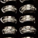 Stainless steel ring with outside ring