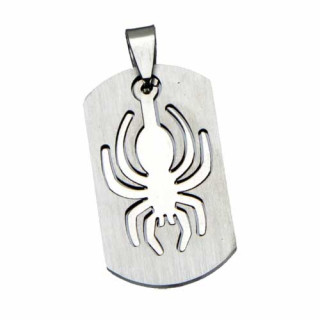 Edelstahlanhänger Spinne