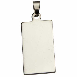 Stainless steel pendant / Engraving plate