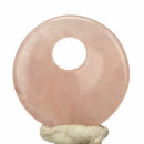 Pendant circle, 30mm, rose quartz - only 12pcs left!