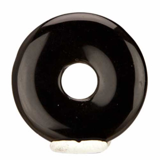 Donut, 30mm, black agate
