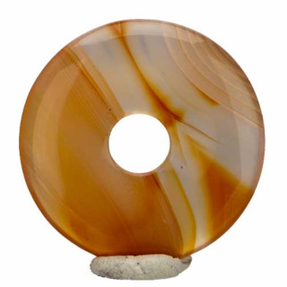 Donut, 30mm, red agate
