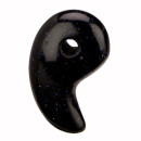 Pendant, 30mm, blue sandstone