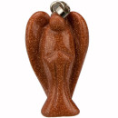 Pendant angel large, 36mm, gold sandstone