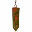 Pendant lace, 32mm, Unakite