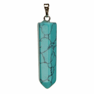 pendant lace, 32mm, synth. turquoise