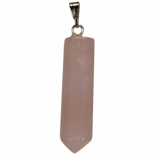 Anhänger Spitze, 32mm, Rosenquarz