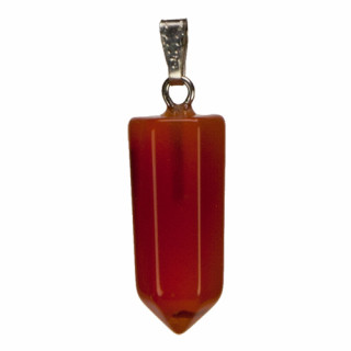 Pendant lace, 21mm, red agate - only 1pc left!