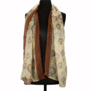 Scarf, yellow-brown, 160x50cm