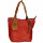 Fashionable handbag Birgit, red/brown