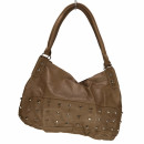 Fashionable handbag Eliane, brown