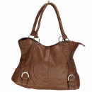Fashionable handbag Betty, dark brown