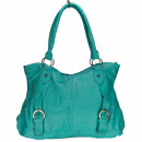 Fashionable handbag Betty, turquoise - only 4pcs left!
