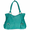 Fashionable handbag Betty, turquoise - only 6pcs left!