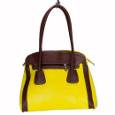 Fashionable handbag Ilka, yellow/brown