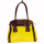 Fashionable handbag Ilka, yellow/brown