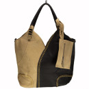 Extravagant handbag Sandra 2 with case, sand/black